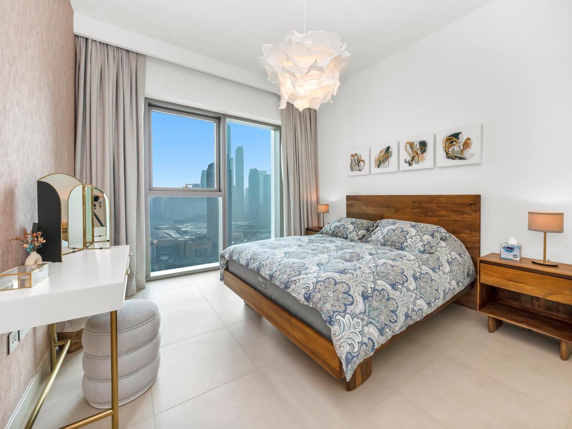 Luxury 2br, Burj And Fountain View, 2 Min Walk To Mall Appartamento