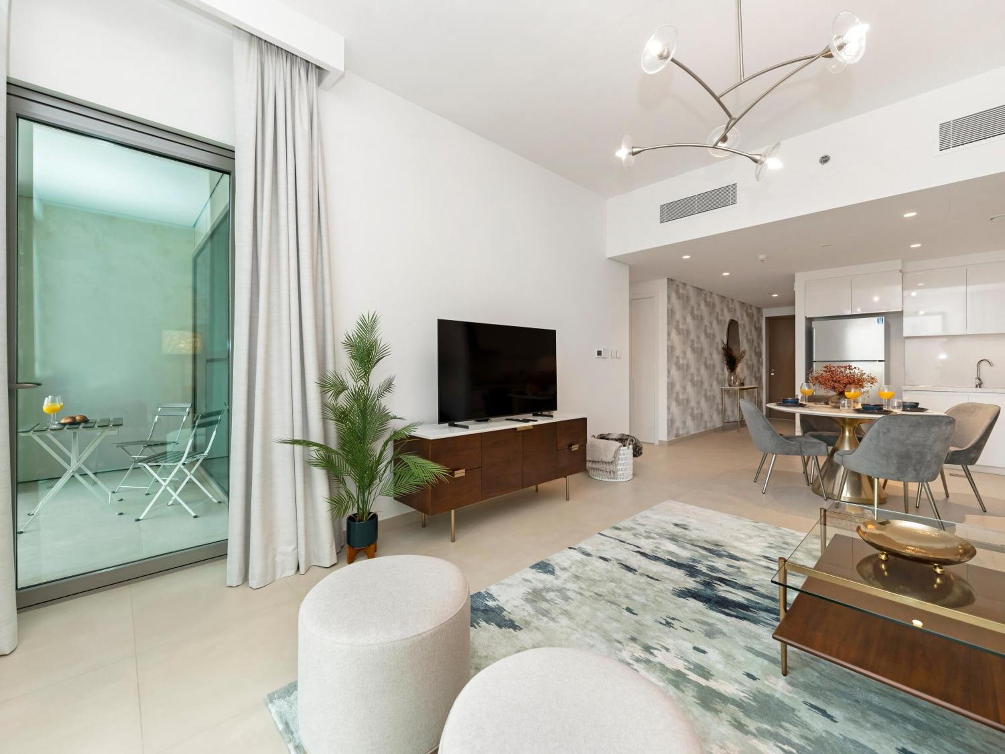Luxury 2br, Burj And Fountain View, 2 Min Walk To Mall Appartamento Dubai